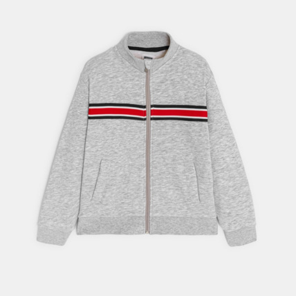 Avis Sweat-shirt zippé col montant gris garçon OKAIDI 2