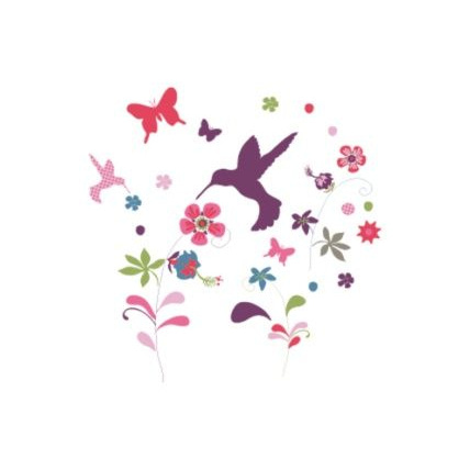 Avis 33 stickers fleurs et oiseaux chambre fille Vertbaudet 1