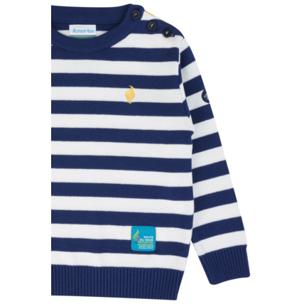 Avis Pull marin rayé Kids Route du Rhum - Destination Guadeloupe - Fjord/Milk ARMOR-LUX 3