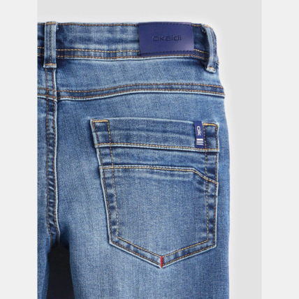 Avis Jean skinny hyper stretch bleu garçon OKAIDI 3