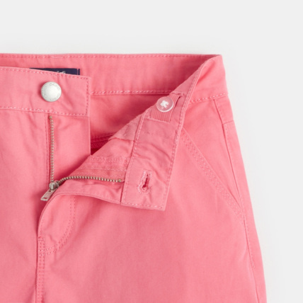 Avis Short en toile unie rose fille OKAIDI 3
