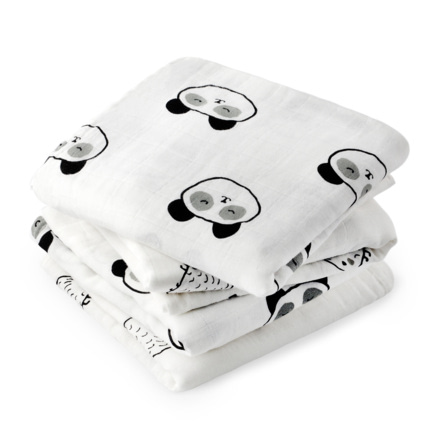 Avis Lot de 4 langes bébé en coton SWEETY FOX 2