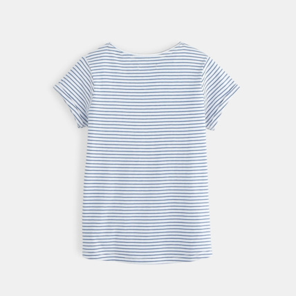 Avis T-shirt à motifs bleu fille OKAIDI 2