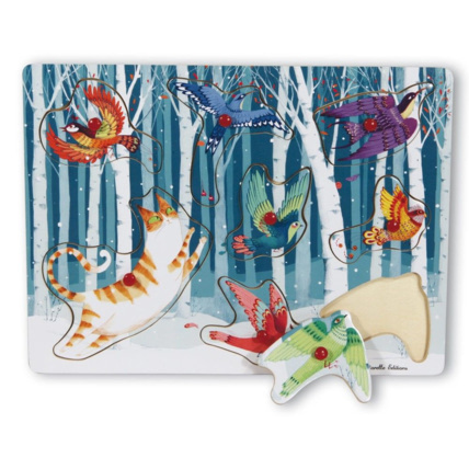 Avis Puzzle bois Oiseaux LA MARELLE 1