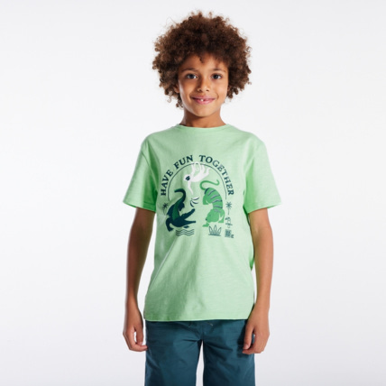 Avis T-shirt à motif placé vert garçon OKAIDI 1