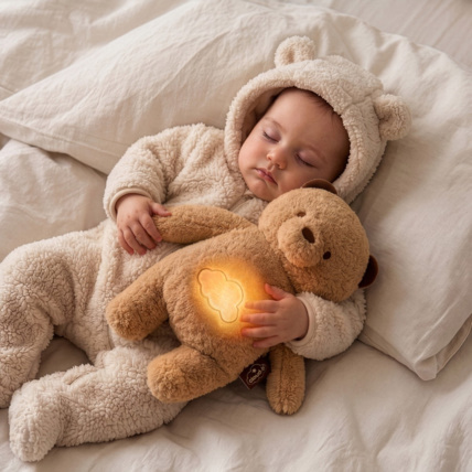 Avis Peluche musicale Cookie™ l'Ours qui respire Cloud b 4