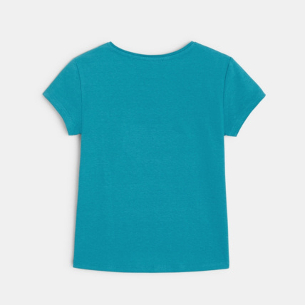 Avis T-shirt à sequins magiques Crabe vert fille OKAIDI 4
