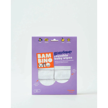 Avis Lot de 10 lingettes bébé lavables révolutionnaires BAMBINO MIO 3