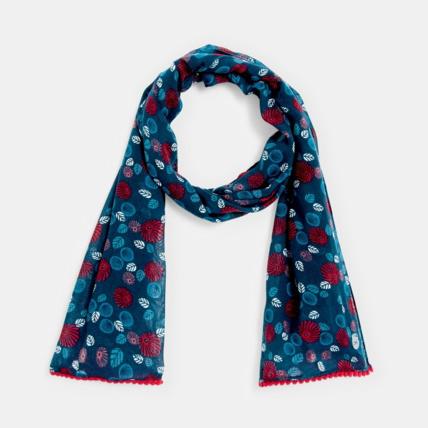 Avis Foulard imprimé et biais pompon vert fille OKAIDI 1