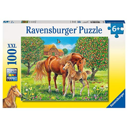 Avis Puzzle - Chevaux au pré - 100 pièces RAVENSBURGER 1