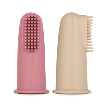 Avis Lot de 2 Brosses à Dents à Doigt en Silicone 2 pcs 0m+ Petite&Mars 2
