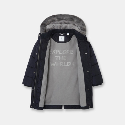 Avis Manteau doudoune à capuche bleue fille OKAIDI 4