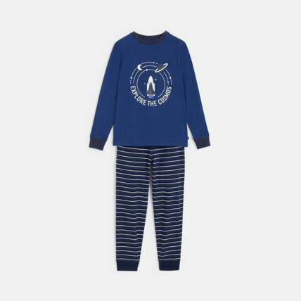Avis Pyjama 2 pièces thème espace motif phosphorescent bleu garçon OKAIDI 2