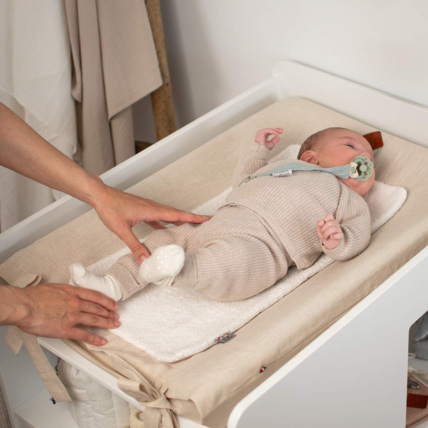 Avis Housse de matelas à langer en Lin Lavé Sevira Kids 5