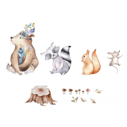 Avis Stickers animaux de la forêt 3 Mon Lit Cabane 1