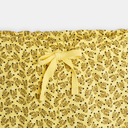 Avis Pantalon fluide imprimé feuillages jaune fille OKAIDI 2