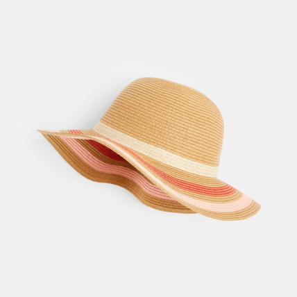 Avis Chapeau de paille multicolore irisé orange fille OKAIDI 2