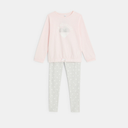 Avis Pyjama 2 pièces en jersey "La Rêveuse" rose fille OKAIDI 1