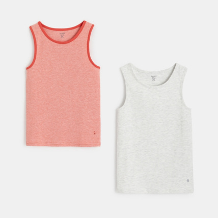 Avis Débardeur en jersey doux (lot de 2) orange garçon OKAIDI 1