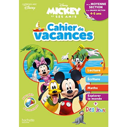 Avis Disney - Mickey - De la Moyenne à la Grande Section - Cahier de vacances 2023 Hachette Éducation 1