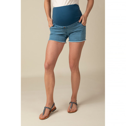 Avis Short de grossesse en jean à bandeau haut Prémaman 1