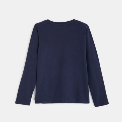 Avis T-shirt manches longues motif sapin bleu garçon OKAIDI 3