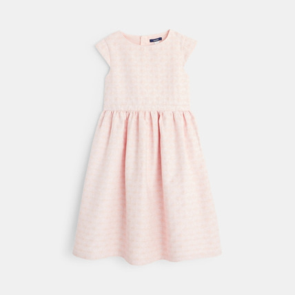 Avis Robe manches courtes effet brocart rose fille OKAIDI 2