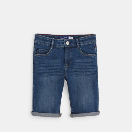 Avis Bermuda en jean bleu garçon OKAIDI 2
