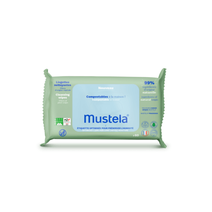 Avis Lingettes nettoyantes compostables Mustela 1