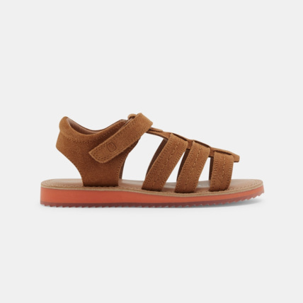 Avis Sandales mix matière cuir à scratch beige garçon OKAIDI 1