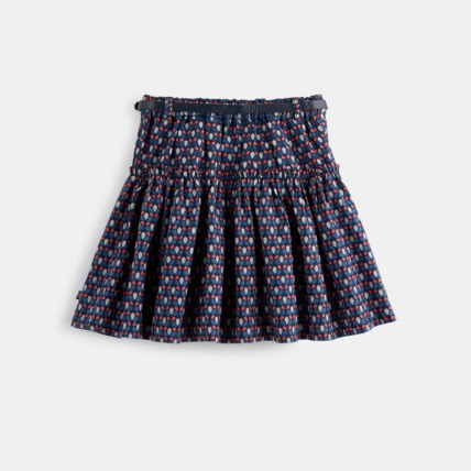 Avis Jupe imprimée ceinturée bleue fille OKAIDI 2