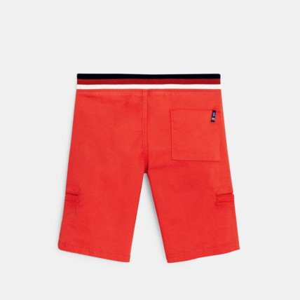 Avis Bermuda slim en toile orange garçon OKAIDI 4