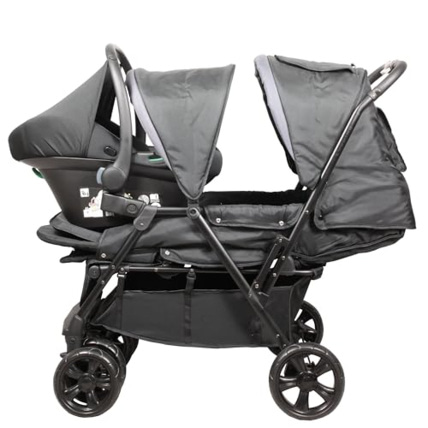 Poussette Double 2 en 1 pour Jumeaux Cosy Siege Auto Gr0 i Size Inclus BAMBISOL Comparateur Avis Prix