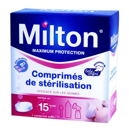 Avis 32 COMPRIMES DE STERILISATION MILTON 1