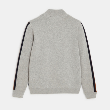 Avis Gilet zippé en tricot gris garçon OKAIDI 3