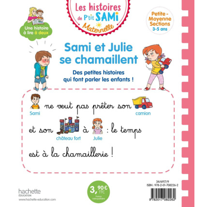 Avis Les histoires de P'tit Sami Maternelle : Sami et Julie se chamaillent HACHETTE JEUNESSE 2