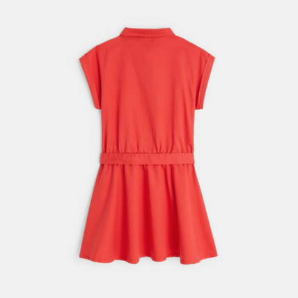 Avis Robe unie à manches courtes rouge fille OKAIDI 4