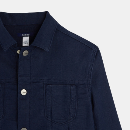 Avis Blouson en lin mélangé bleu garçon OKAIDI 3