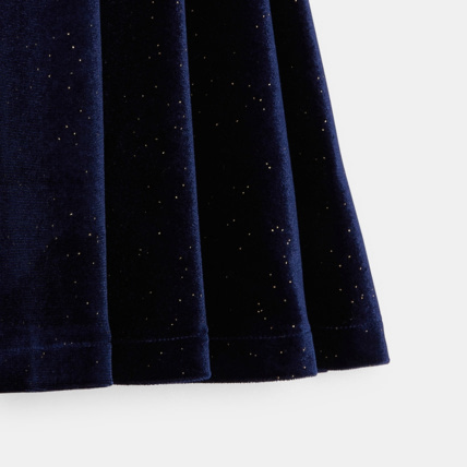 Avis Robe en velours lisse pailleté bleue fille OKAIDI 5