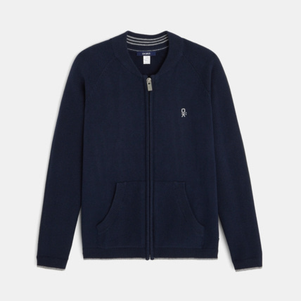 Avis Gilet zippé bleu garçon OKAIDI 1