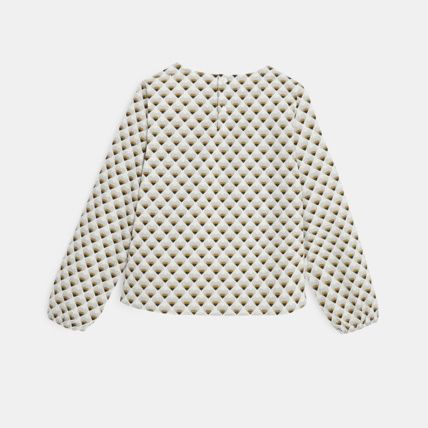 Avis Blouse manches longues imprimée noire fille OKAIDI 2
