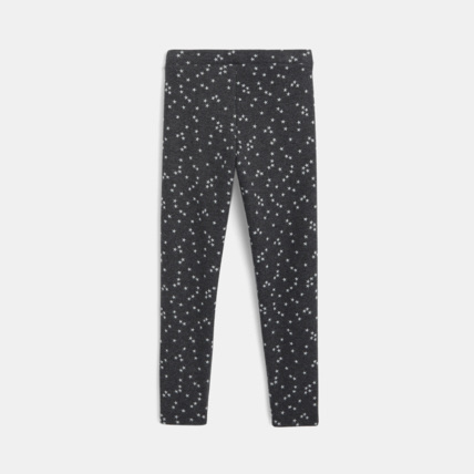 Avis Legging chaud imprimé étoiles gris fille OKAIDI 2