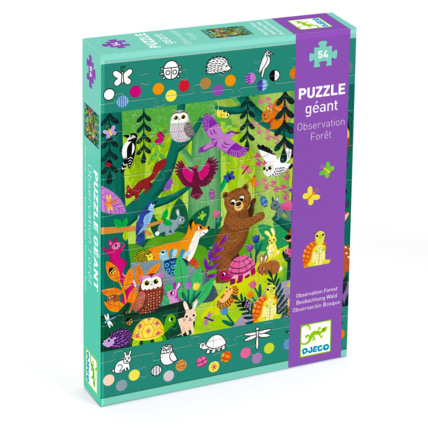 Avis Puzzle géant observation Forêt DJECO 1
