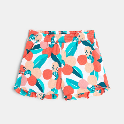 Avis Short imprimé en jersey orange fille OKAIDI 1