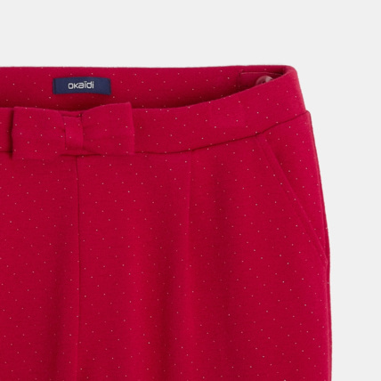 Avis Jogging en molleton à micro-pois et petit noeud rose fille OKAIDI 2