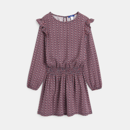 Avis Robe courte imprimée bleue fille OKAIDI 2