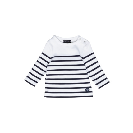 Avis Marinière Baby - coton - Blanc/Navire ARMOR-LUX 1
