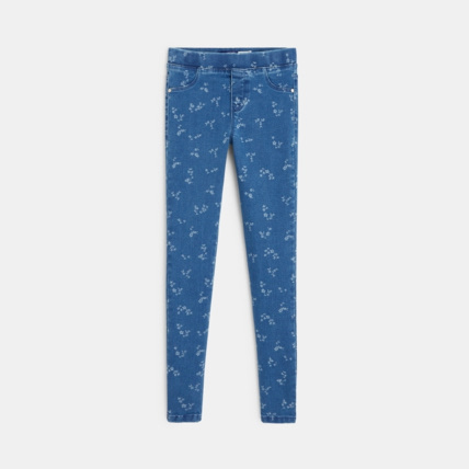 Avis Treggings à motifs délavés bleu fille OKAIDI 1