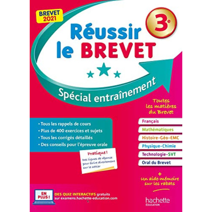 Avis Réussir le BREVET 2021 : nouveau Brevet 3e Hachette Éducation 1