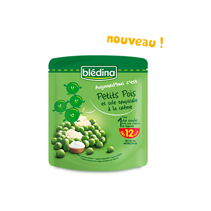 Avis Aujourd'hui c'est : Petits pois et sole tropicale à la crème Blédina 1